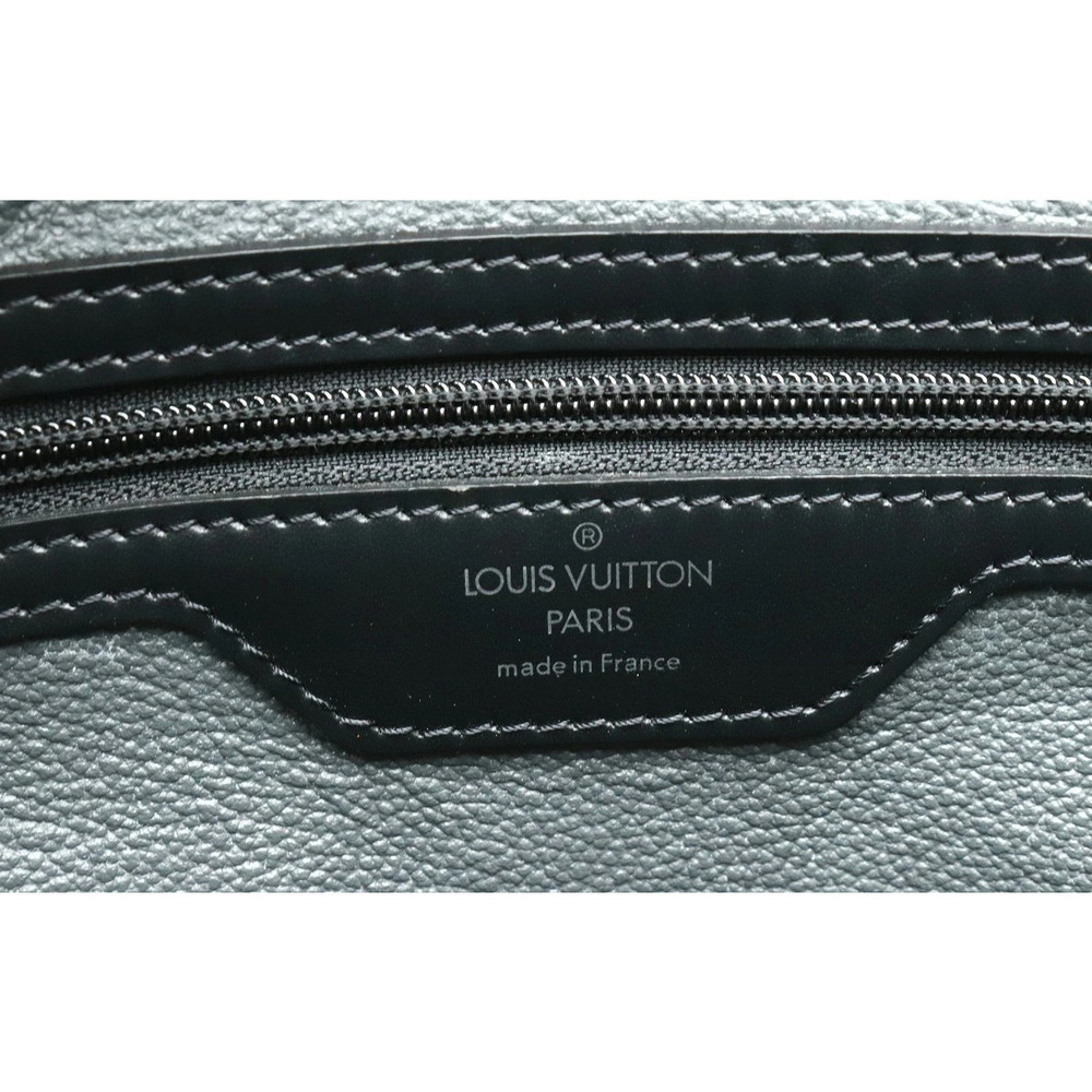 Louis Vuitton Epi Sac Plat Tote Bag Handbag Business Square Noir Black - Picture 9 of 9